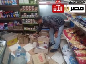 ضبط كمية كبيرة من المكرونه منتهية الصلاحية بالقليوبية