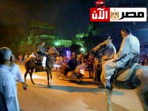 إستقبال قرية الكلايلة للمرشح أحمد صلاح عودة بالمزمار البلدي والخيل