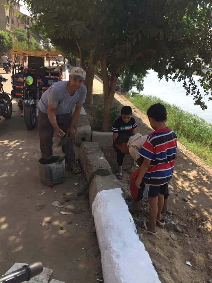 شباب قرية طحلة يستعد لإستقبال العام الدراسي الجديد