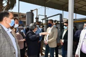فاعليات زيارة محافظ الفيوم اثناء يتفقد التشغيل التجريبي لمصنع التغويز لتدوير المخلفات بقلهانة