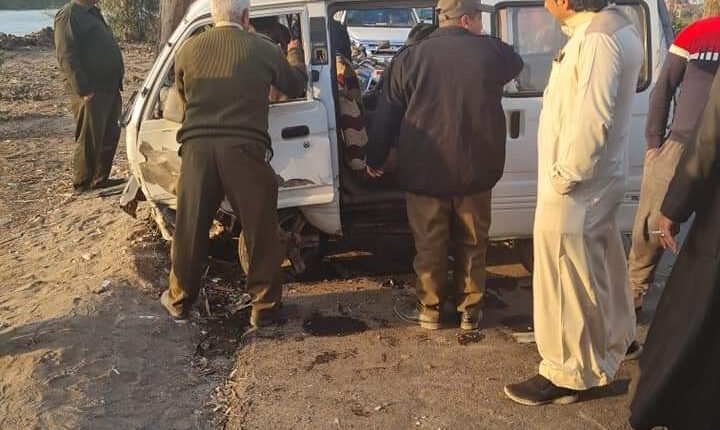 وفاة شاب 14 عام وإصابة إثنان في حادث تصادم بطريق خط 12 بالقليوبية 
