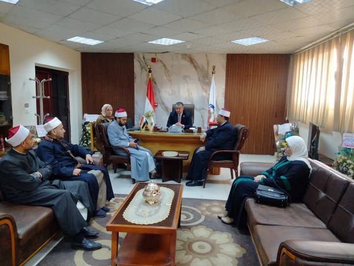وفد من مديرية الأوقاف بالقليوببة 