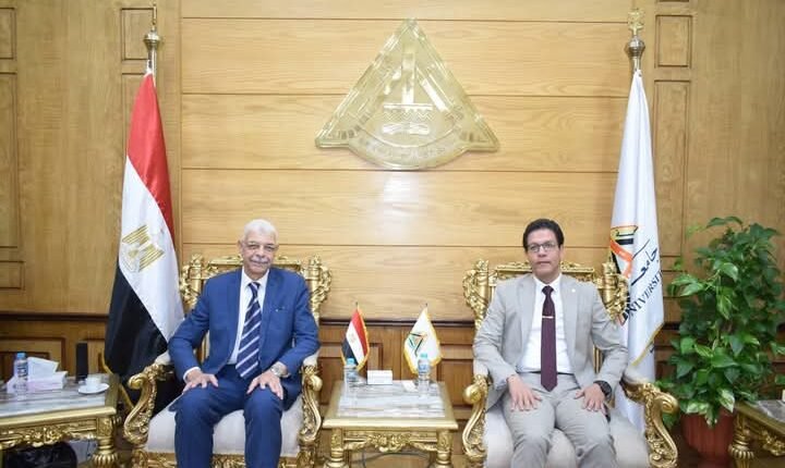 الجيزاوي " يستقبل رئيس جامعة المنوفية