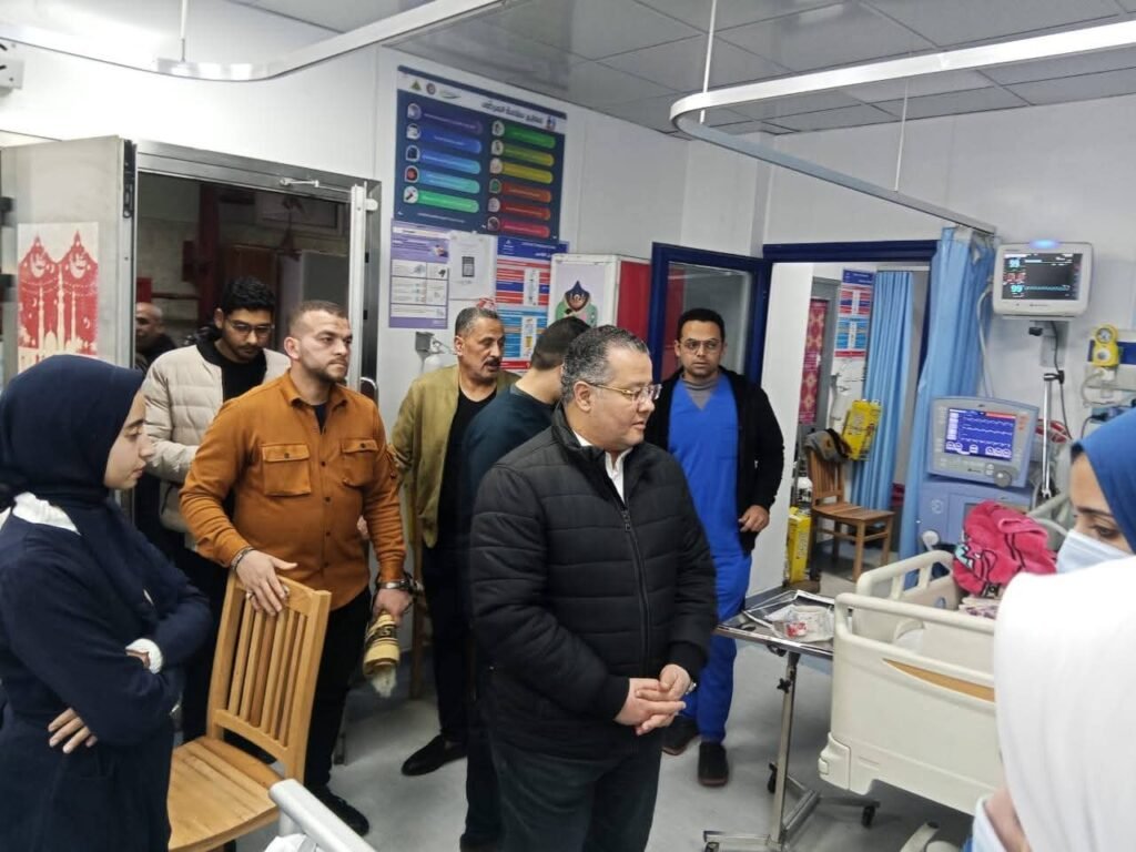 الدخاخني " يُجري جولة تفقدية بمستشفيات جامعة بنها 